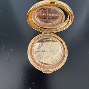 Vintage Estee Lauder Swirl of Gold Lucidity Powder Compact Collectable